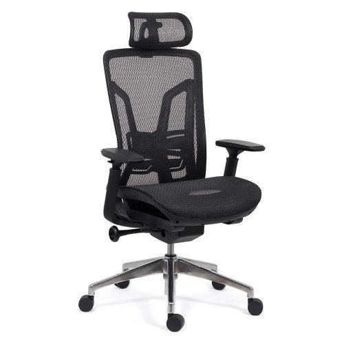 Scaun ergonomic multifunctional cu brate reglabile 9506 negru scauneonline.ro