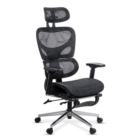 Scaun ergonomic multifunctional cu suport lombar SYYT 9508 negru