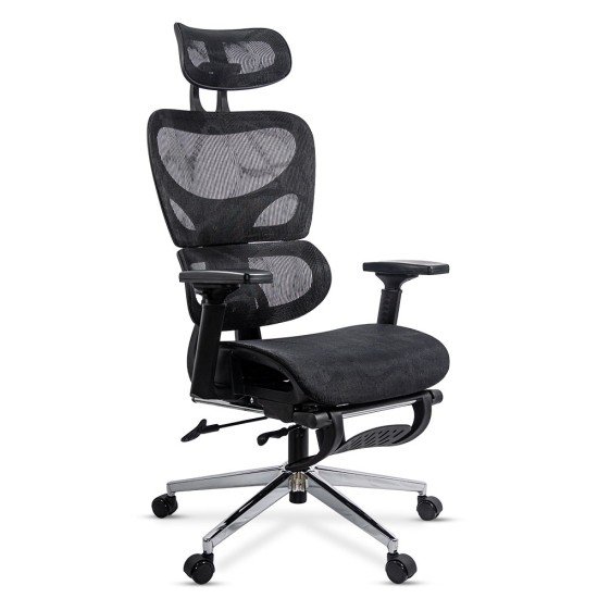 Scaun ergonomic multifunctional cu suport lombar SYYT 9508 negru