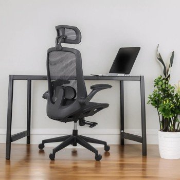 Scaun ergonomic multifunctional cu brate rabatabile SYYT 9509 negru