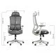 Scaun de birou ergonomic cu tetiera reglabila SYYT 9511 gri