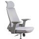 Ergonomic mesh chair with lumbar support and headrest SYYT 9514 grey