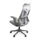 Ergonomic mesh chair with lumbar support and headrest SYYT 9514 grey