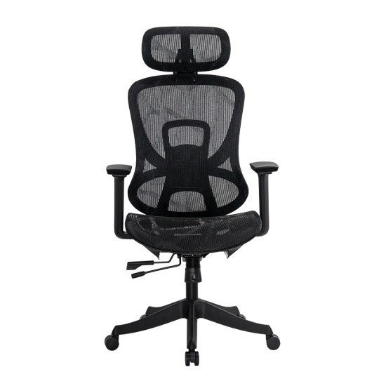 Black ergonomic mesh office chair with 3D adjustable arms SYYT 9518