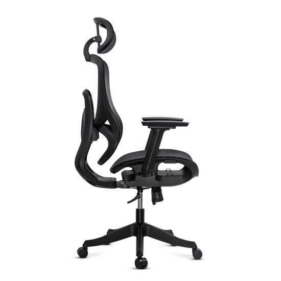Scaun de birou ergonomic negru din mesh cu brațe reglabile 3D SYYT 9518