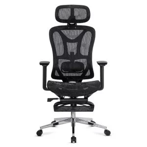 Scaun de birou ergonomic negru cu suport lombar și brate reglabile 3D SYYT 9519