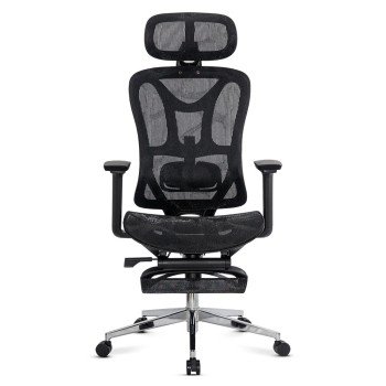 Scaun de birou ergonomic negru cu suport lombar și brate reglabile 3D SYYT 9519