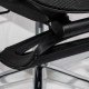 Black ergonomic office chair with lumbar support and 3D adjustable arms SYYT 9519