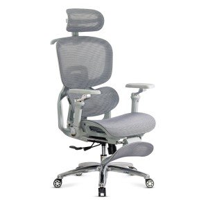 Gray ergonomic mesh chair resistant to 150 kg with lumbar massage function with heating SYYT 9521 Gray ergonomic mesh chair resistant to 150 kg with lumbar massage function with heating SYYT 9521