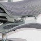 Scaun ergonomic gri din mesh rezistent la 150 kg cu funcție de masaj lombar cu încălzire SYYT 9521