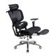 Scaun ergonomic negru din mesh cu șezut cu ventilație și suport lombar cu încălzire și masaj SYYT 9521