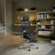 Scaun ergonomic negru din mesh cu șezut cu ventilație și suport lombar cu încălzire și masaj SYYT 9521