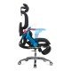 Scaun ergonomic negru din mesh cu șezut cu ventilație și suport lombar cu încălzire și masaj SYYT 9521