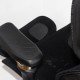 Scaun ergonomic negru din mesh cu șezut cu ventilație și suport lombar cu încălzire și masaj SYYT 9521