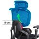 Scaun ergonomic negru din mesh cu șezut cu ventilație și suport lombar cu încălzire și masaj SYYT 9521