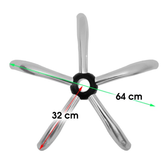 Baza stea metalica pentru scaune D700