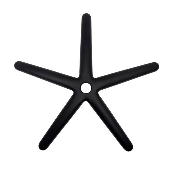 Black metal star base resistant up to 150 kg