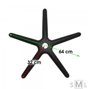 Star base for chairs D640 Star base for chairs D640
