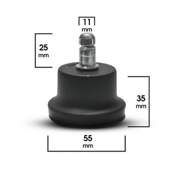 Set 5 picioare fixe scaune birou