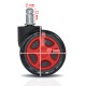 Set of 5 rubber wheels for gaming chairs - Red Set of 5 rubber wheels for gaming chairs - Red