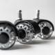 Role duble silicon gri pentru scaune de birou