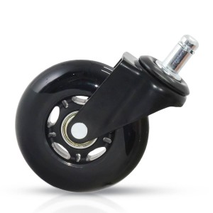 Silicone rollers for office chair - Black Silicone rollers for office chair - Black