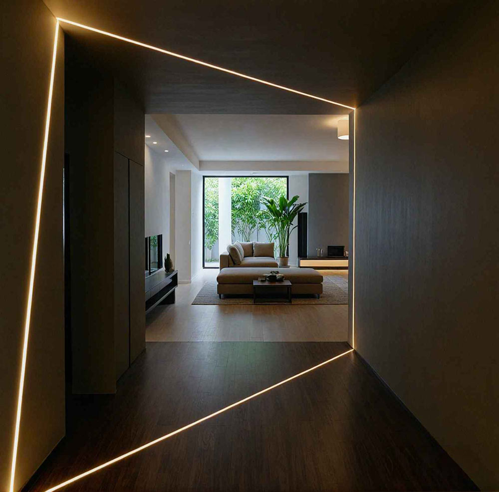 Integrarea ledurilor in amenajarea holului