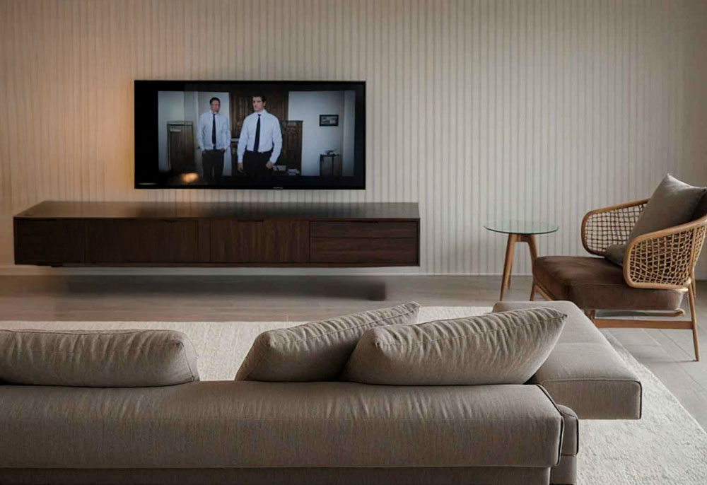 Televizor incastrat in perete