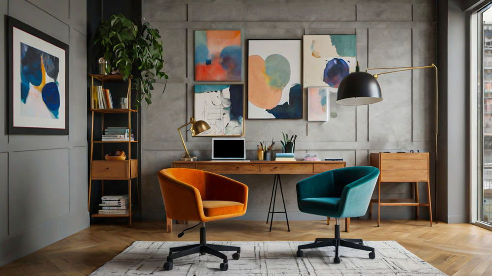 Scaune de birou colorate