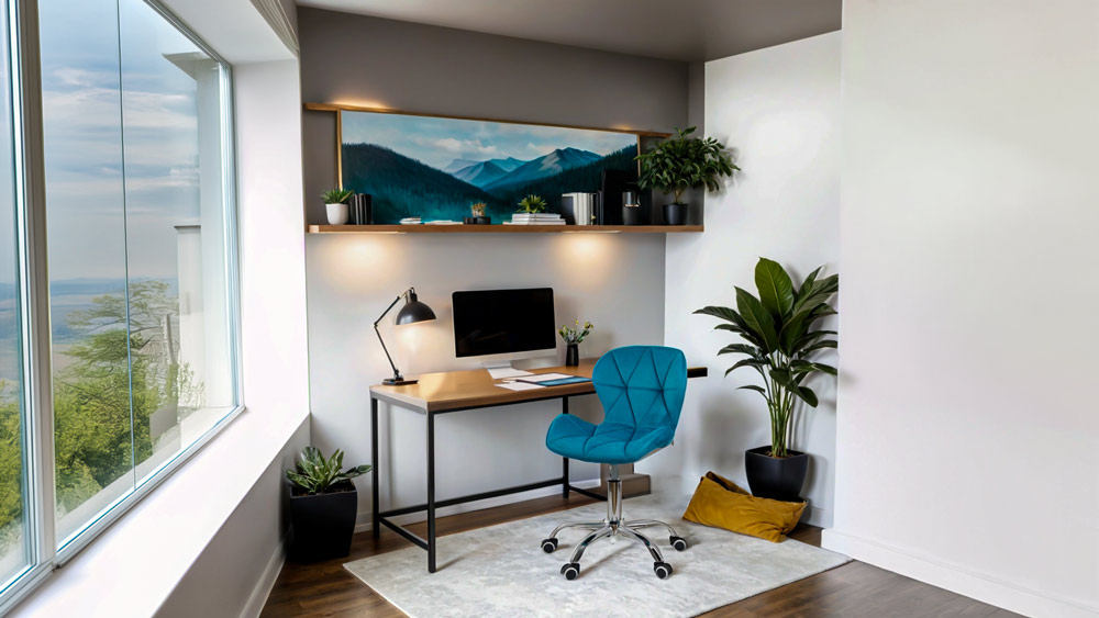 Scaun de birou OFF 334 turcoaz