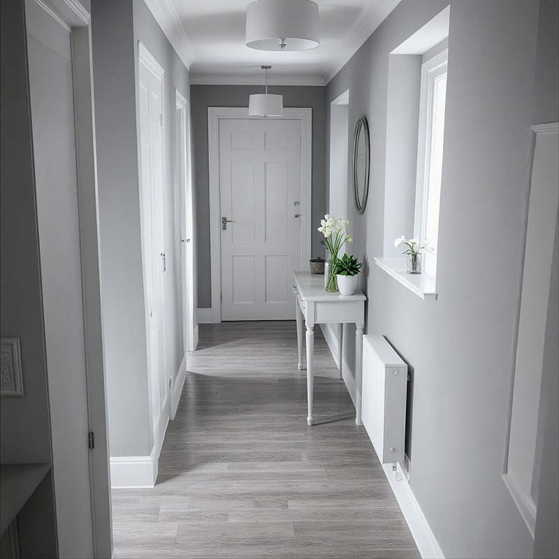 Culoarea gri platina in design interior