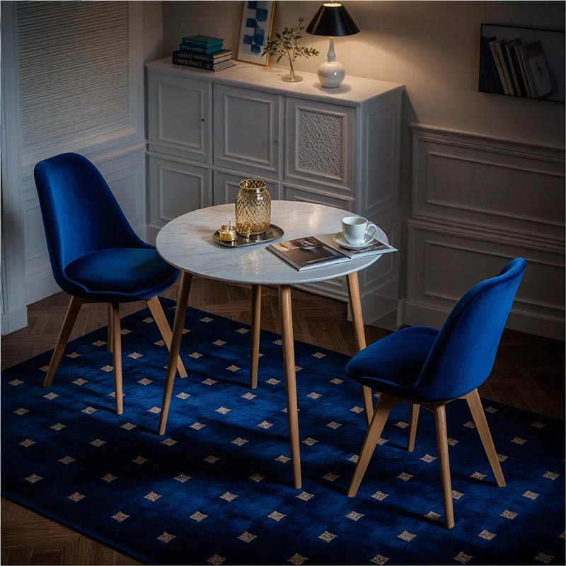 Scaune living BUC 242V albastru