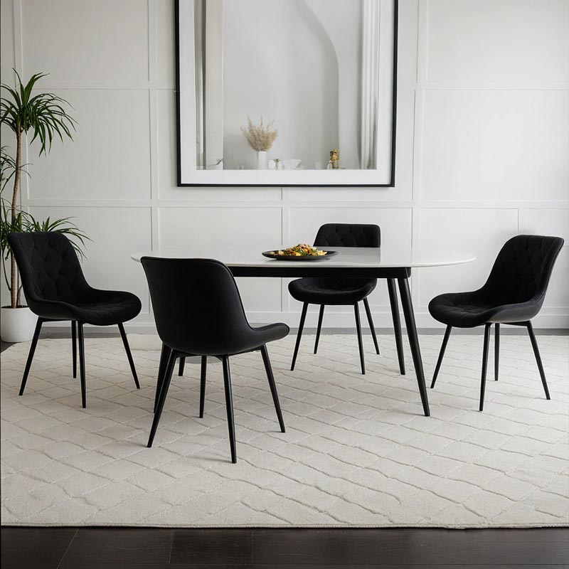 Scaune living BUC 206 negre