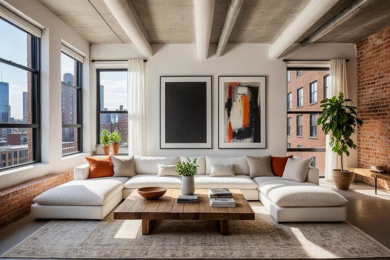 Stilul industrial in design interior