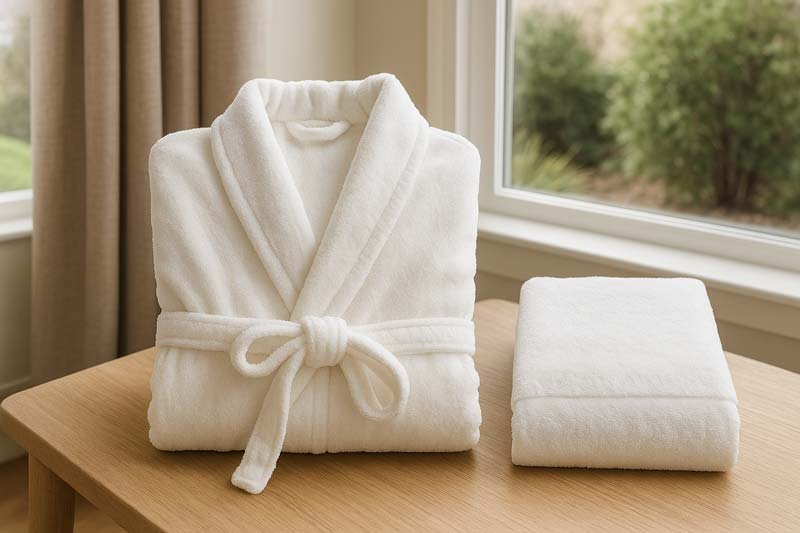 Set pentru barbati cu halat si prosop - idei cadouri iubit