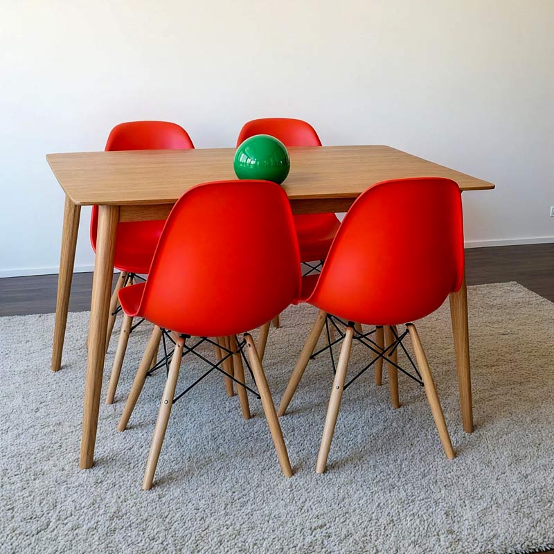 Scaune dining BUC 232P rosii