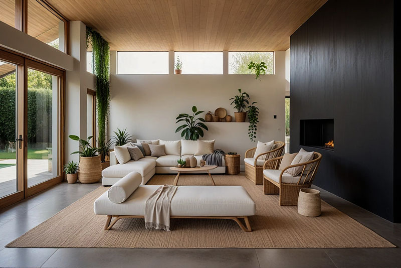 Amenajare living modern mediu