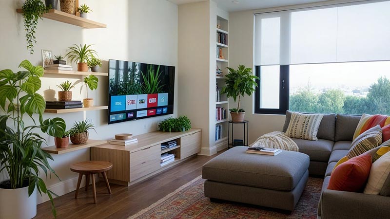 Amenajare living modern apartament