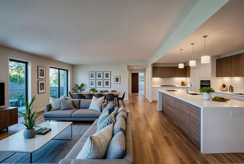 Amenajare living modern open space