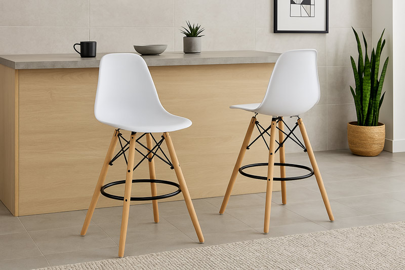 Scaune de bar ABS 139 albe