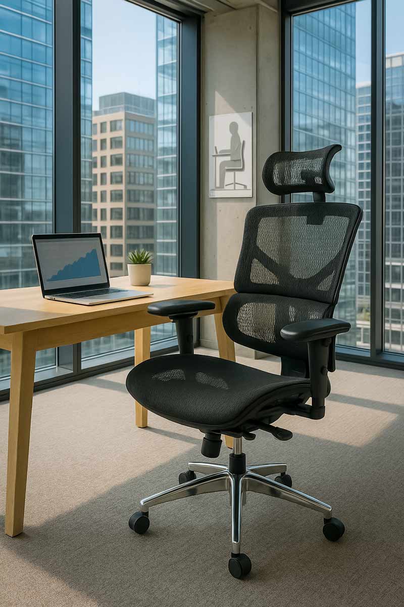 Scaun ergonomic de birou SYYT 9500 pentru productivitatea angajatilor
