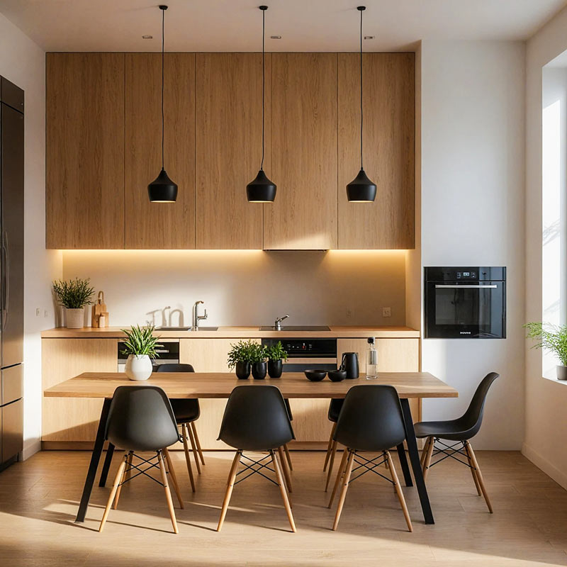 Scaune living BUC 232P negre