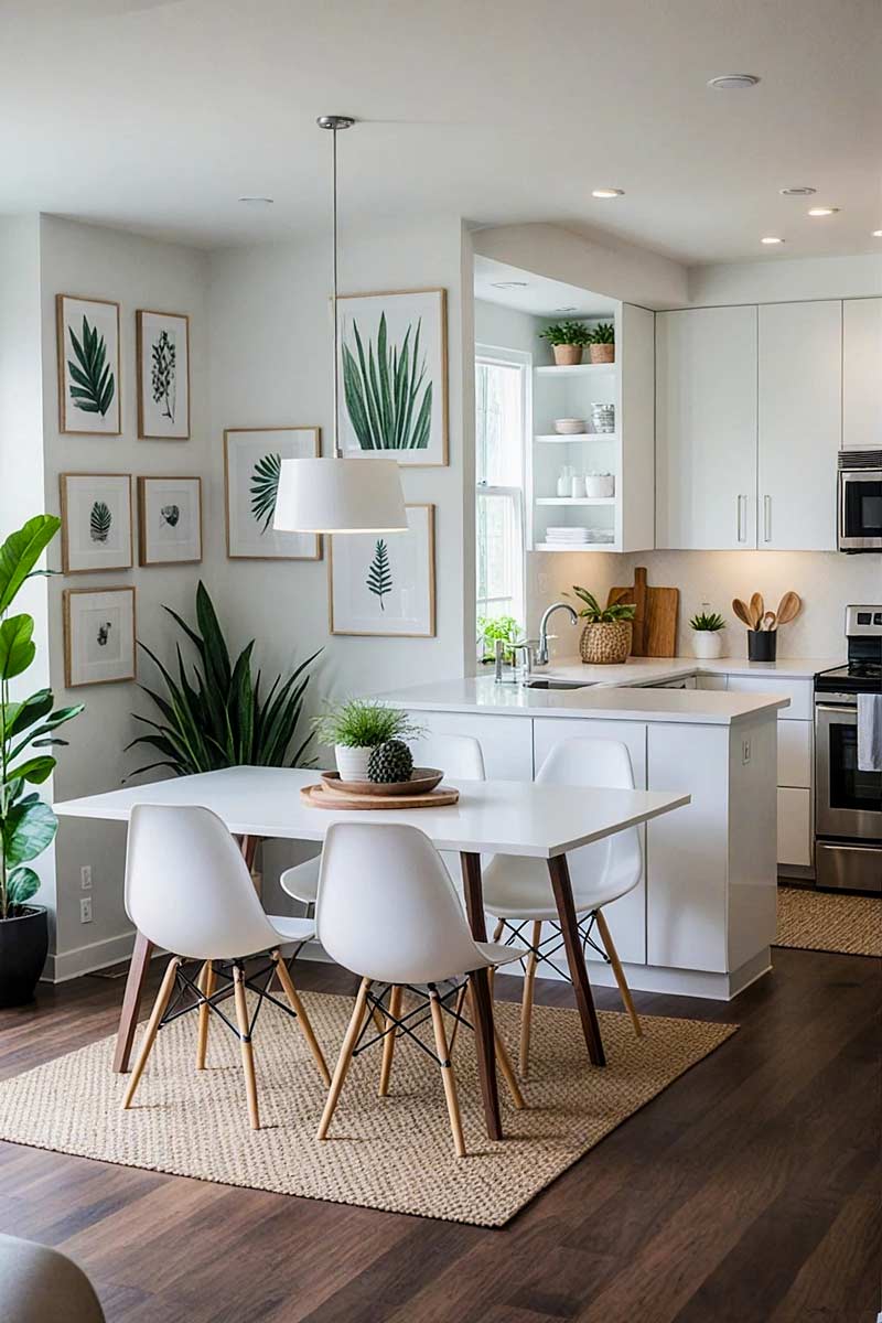 Scaune living BUC 232P albe