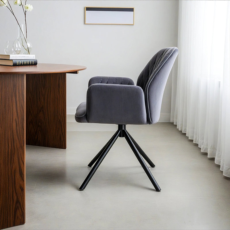 Scaun living rotativ BUC 0224 gri